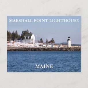 Marshall Point Light, Port Clyde Maine Vykort