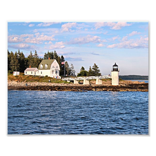 Marshall Point Lighthouse Maine Foto Tryck (Framsidan)