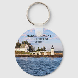 Marshall Point Lighthouse Maine Keychain Nyckelring