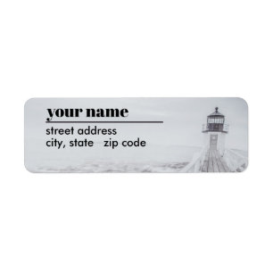 Marshall Point Lighthouse Return-adressetikett Returadress Etikett