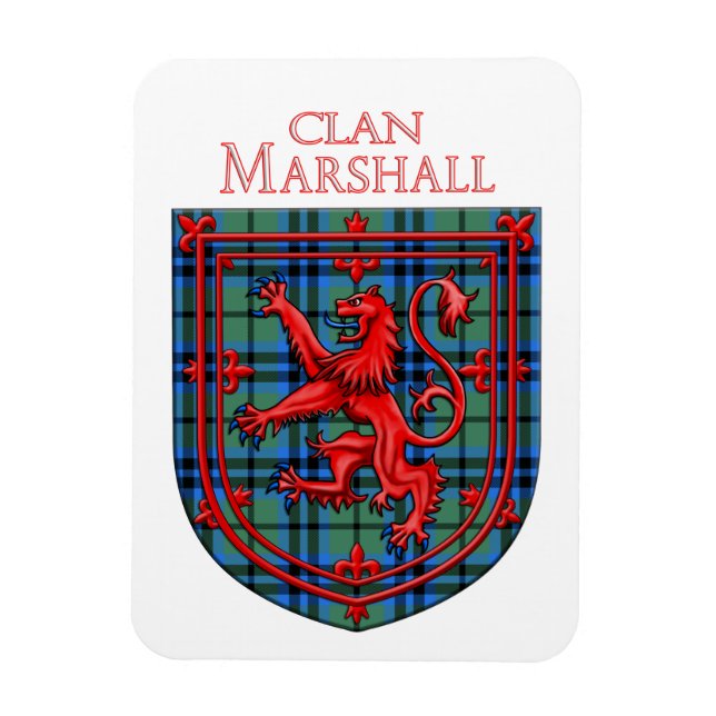 Marshall Tartan Scottish Play Lejonare Rampant Magnet (Vertikal)