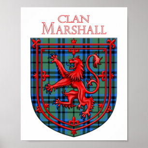 Marshall Tartan Scottish Play Lejonare Rampant Poster