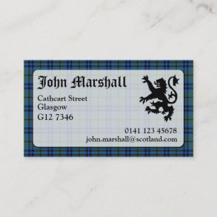 Marshall Tartanvisitkort Visitkort