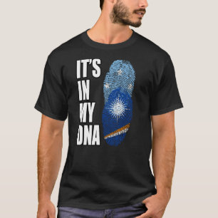 Marshallese and Micronesian Mix DNA Heritage Flagg T Shirt