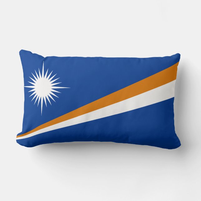 Marshallese flagga lumbarkudde (Framsida)