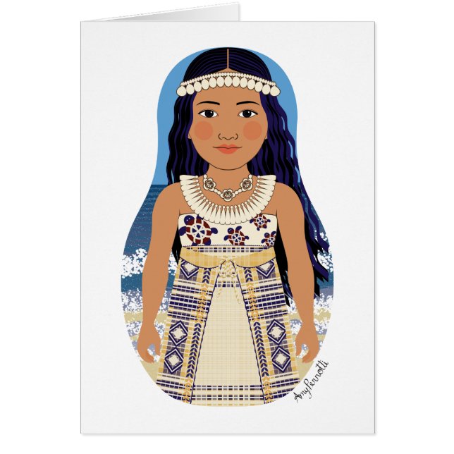 Marshallese Matryoshka Card OBS Kort (Framsidan)