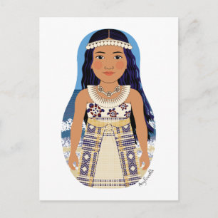 Marshallese Matryoshka Postcard Vykort