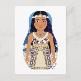 Marshallese Matryoshka Postcard Vykort