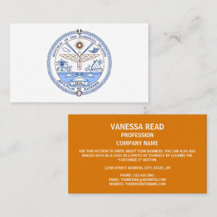 Marshallese Seal, Marshallese Islands Visitkort