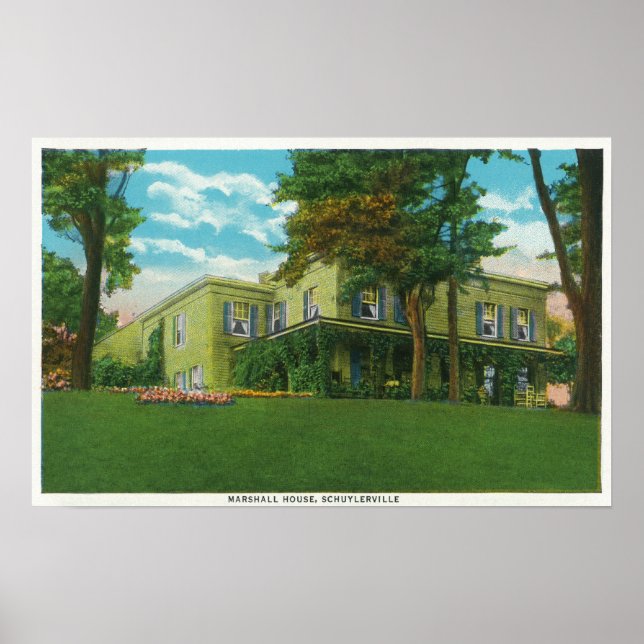 Marshallhusets yttre vy poster (Framsidan)