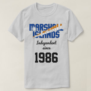 Marshallöarna Flagga Independence Firande T Shirt