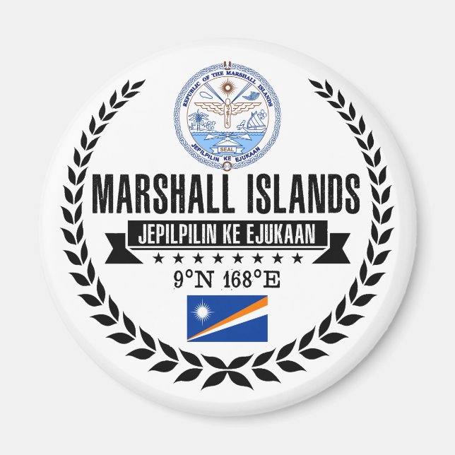 Marshallöarna Magnet (Framsidan)
