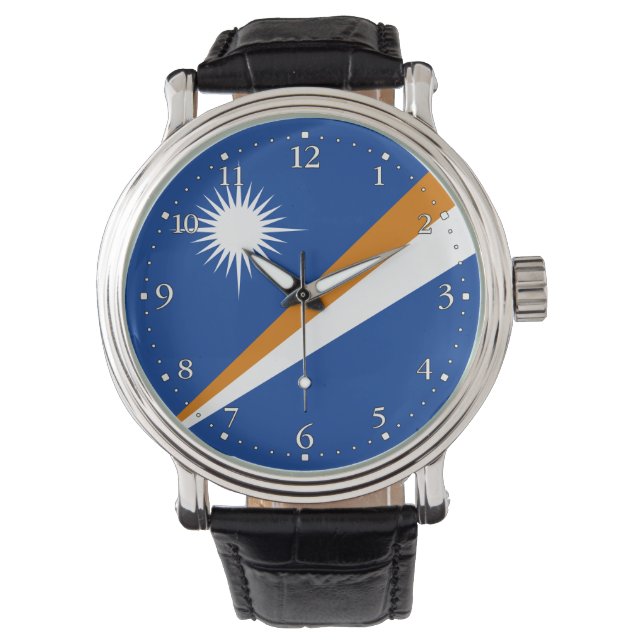 Marshallöarnas flagga armbandsur (Framsida)