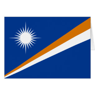 Marshallöarnas flagga hälsningskort