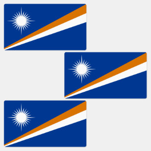 Marshallöarnas flagga klistermärke