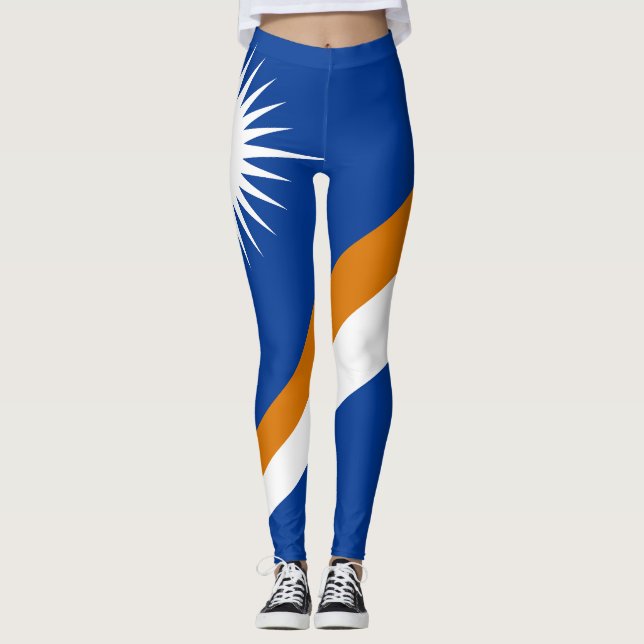 Marshallöarnas flagga leggings (Framsida)