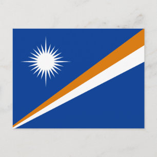 Marshallöarnas flagga vykort