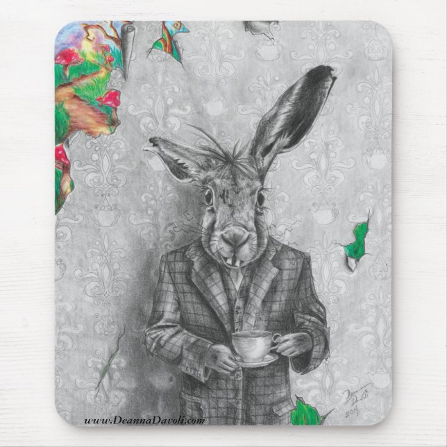 MarsHare Mousepad Alice i underland Mousepad Musmatta (Framsidan)