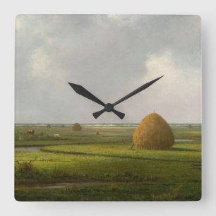 Marshfield, 1876 av Martin Johnson Heade Fyrkantig Klocka