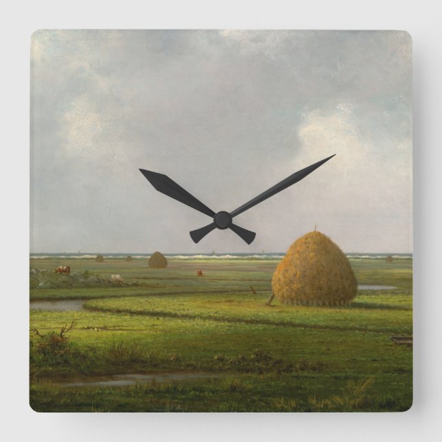 Marshfield, 1876 av Martin Johnson Heade Fyrkantig Klocka (Framsida)