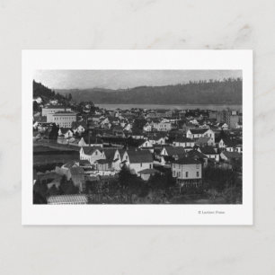 Marshfield, Oregon Town View och Vatten Photograf Vykort