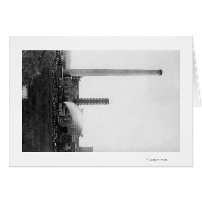 Marshfield, Oregon View of Lumber Mills Hälsningskort (Framsidan Horizontal)