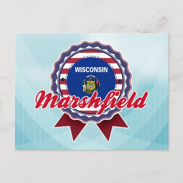 Marshfield, WI Vykort (Framsida)