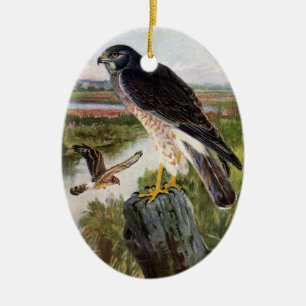 Marshhök Julgransprydnad Keramik