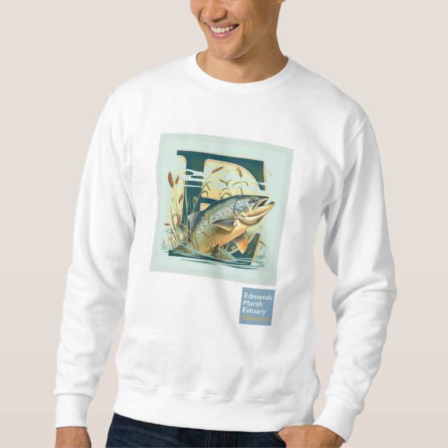 Marshian Manar Salmon Sweat Shirt Lång Ärmad Tröja (Framsida)