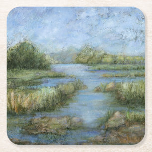 Marshland I Underlägg Papper Kvadrat