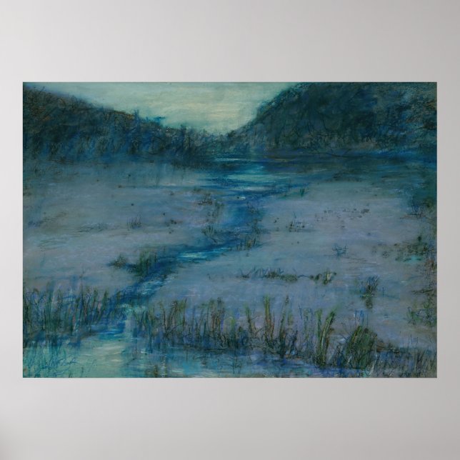 Marshlands at Sundown (ca. 1908) Alice Pike Barney Poster (Framsidan)