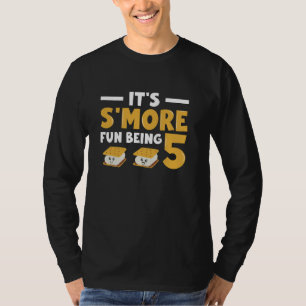 Marshmallow Birthday S more Roligt Is 5 - Mallow C T Shirt