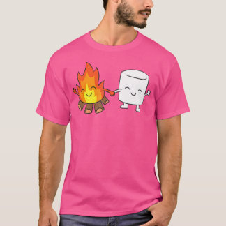 Marshmallow Campfire Cute Marshmallow T Shirt