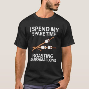 Marshmallow Campfire Roasting Chocolate Smore Camp T Shirt