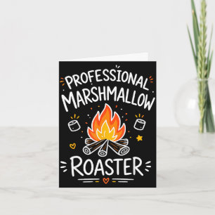 Marshmallow campfire s'mores kort