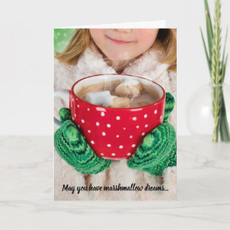Marshmallow Dreams & Hett Chocolate julkort Helgkort