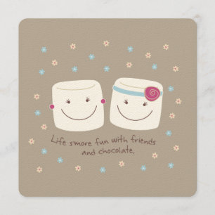 Marshmallow Friends and Chocolate Inbjudan