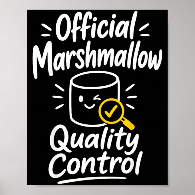 Marshmallow humor lägereld s'mores  poster (Framsidan)