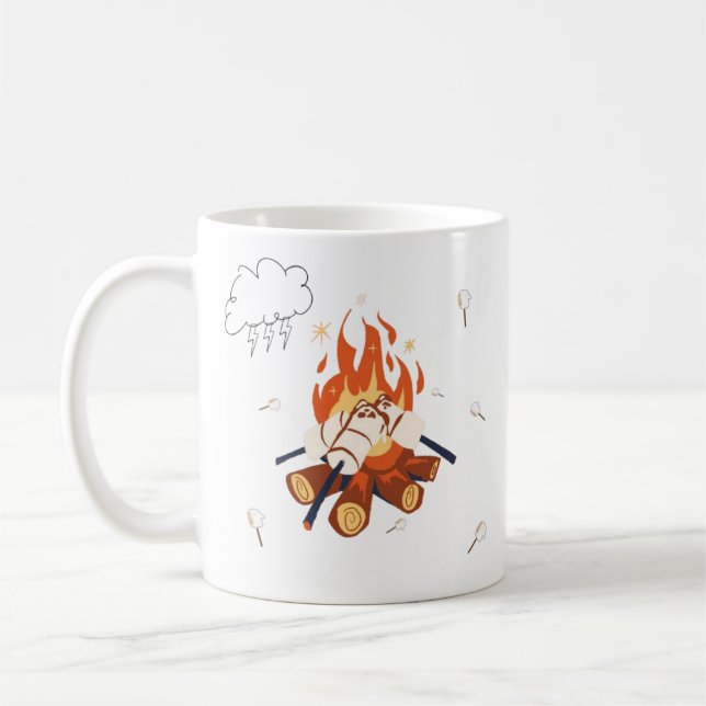 Marshmallow jul & nyårs mugge kaffemugg (Vänster)