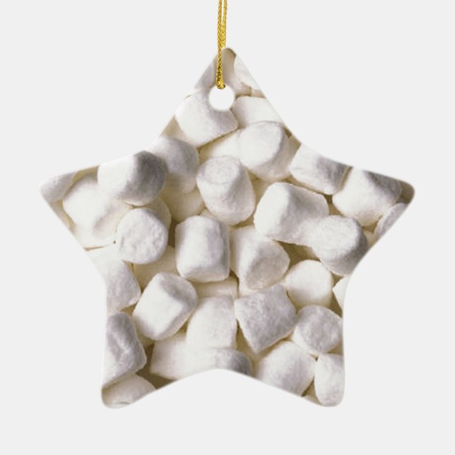 marshmallow julgransprydnad keramik (Framsidan)
