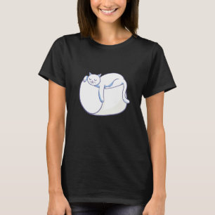 Marshmallow Katt Rostar Smore Camping Smore Statio T Shirt