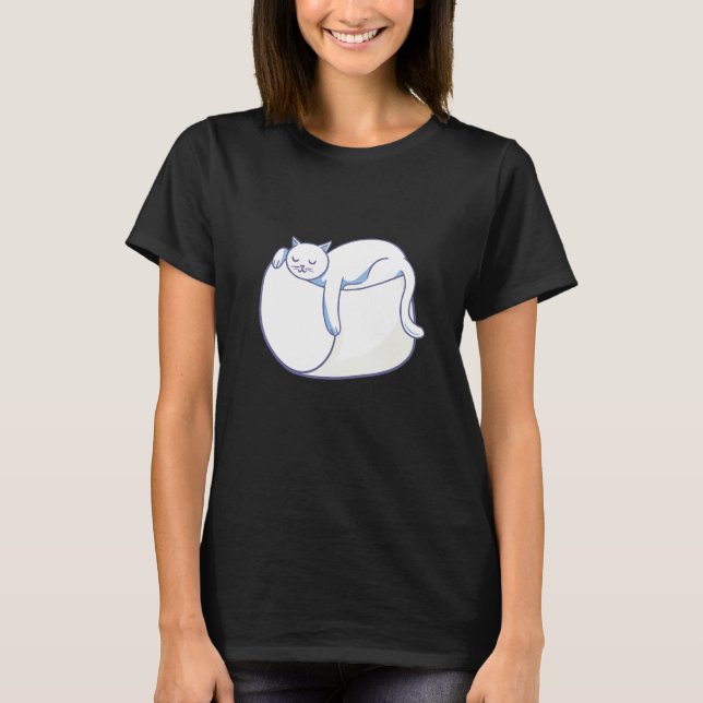 Marshmallow Katt Rostar Smore Camping Smore Statio T Shirt (Framsida)