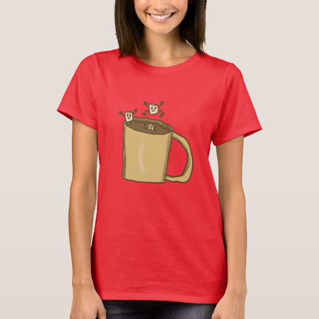 Marshmallow kul i en mugg t shirt (Framsida)