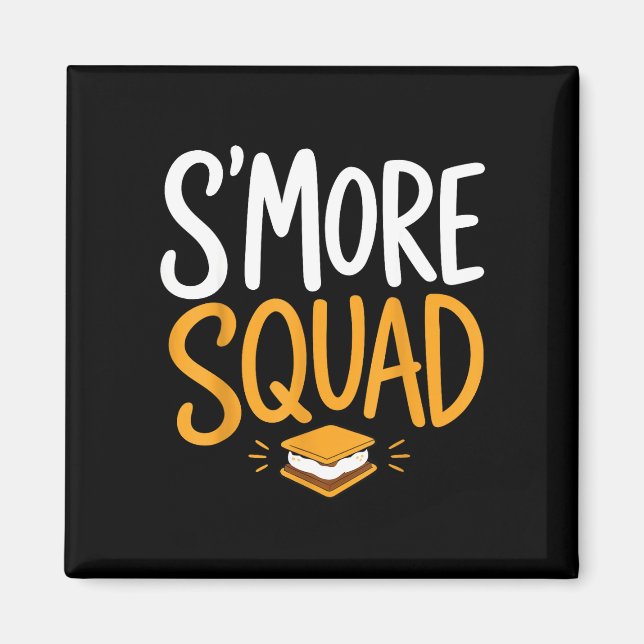 Marshmallow lägereld camping s'mores  magnet (Framsidan)