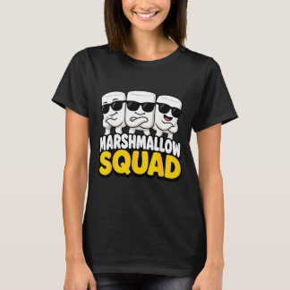 Marshmallow-lagets campfire s'mores t shirt