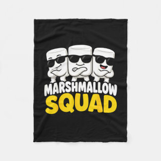 Marshmallow-lagrets campfire s'mores fleecefilt
