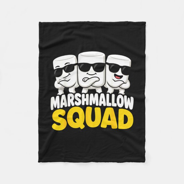 Marshmallow-lagrets campfire s'mores  fleecefilt (Framsidan)