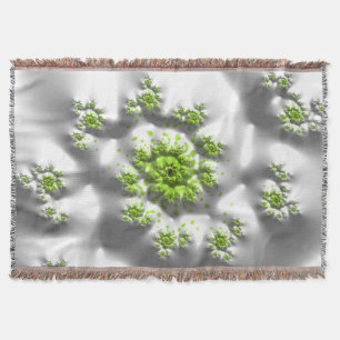 Marshmallow Lime Trippy Psychedelic Bra Fractal Filt
