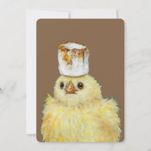 Marshmallow Peep-platta kort