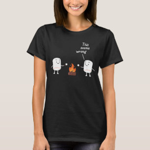 Marshmallow Roaster Smore Camping Smore Station Ca T Shirt